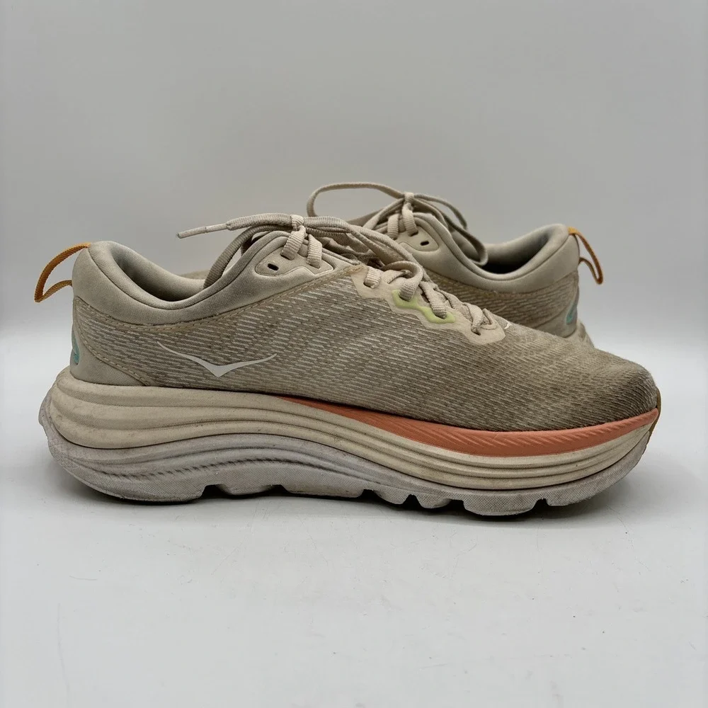 Hoka‎ Gaviota 5 Sneakers Women's Size 7.5 B 1134235 VLG Beige Running Shoes
